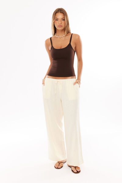 Henley Relaxed Linen Pant, YELLOW DREAM