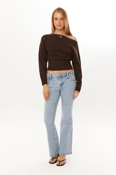 Low Stretch Bootleg Jean, PALERMO BLUE