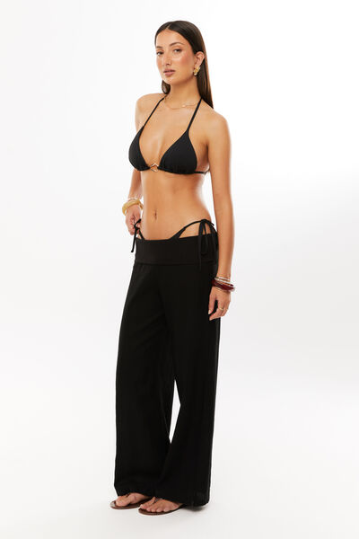 Liana Halter Bikini Top, BLACK