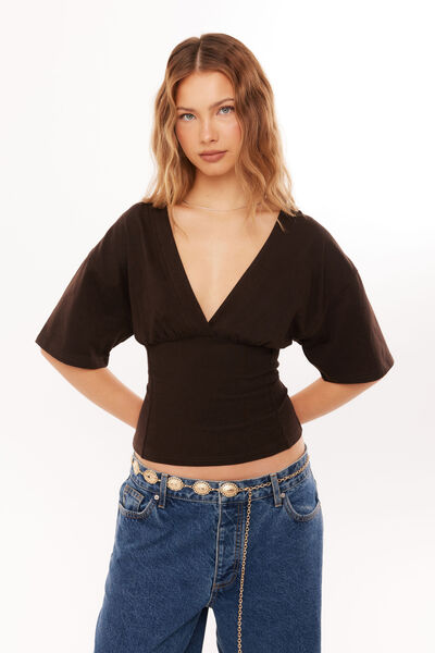 Mackenzie Tee, BROWN BEAN